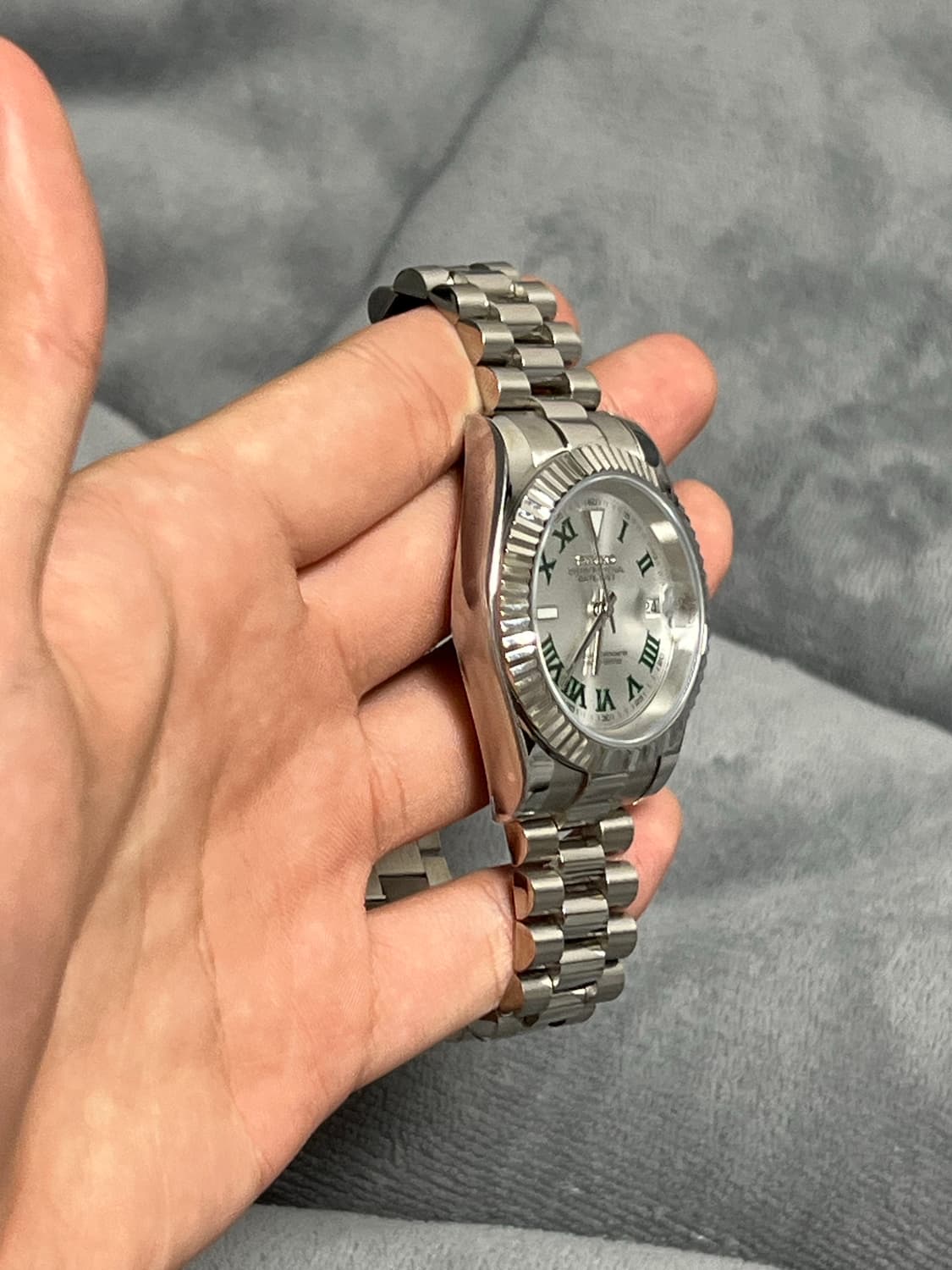 세이코 데이트저스트 흰판 커스텀 상품이미지3