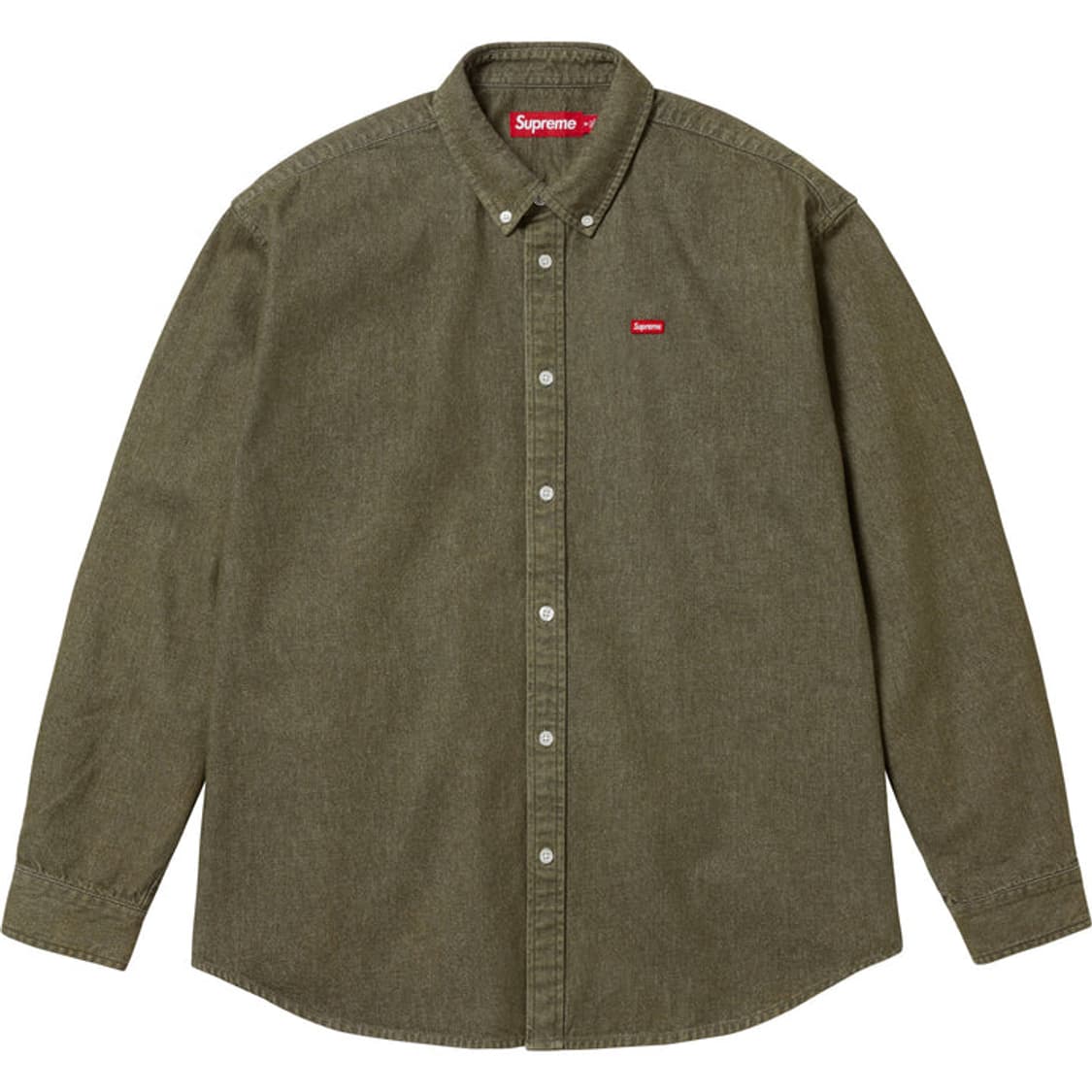 [M] 슈프림 (Supreme) 스몰 박스 데님 셔츠 올리브 상품이미지1