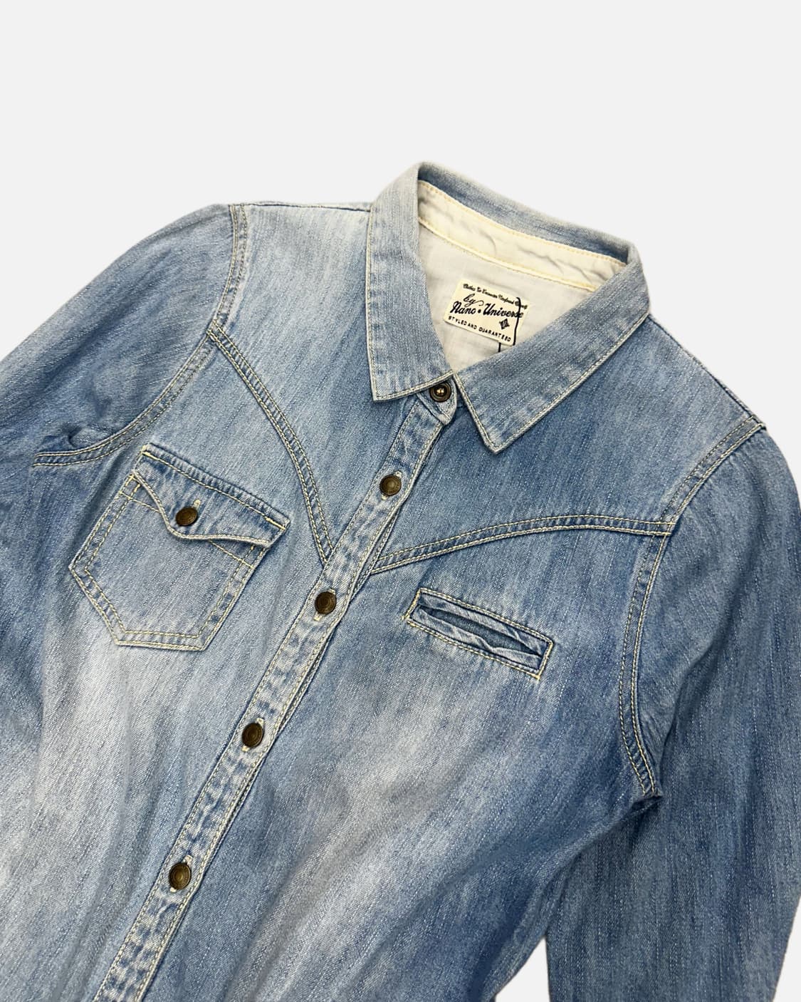 western pocket denim shirt 상품이미지3