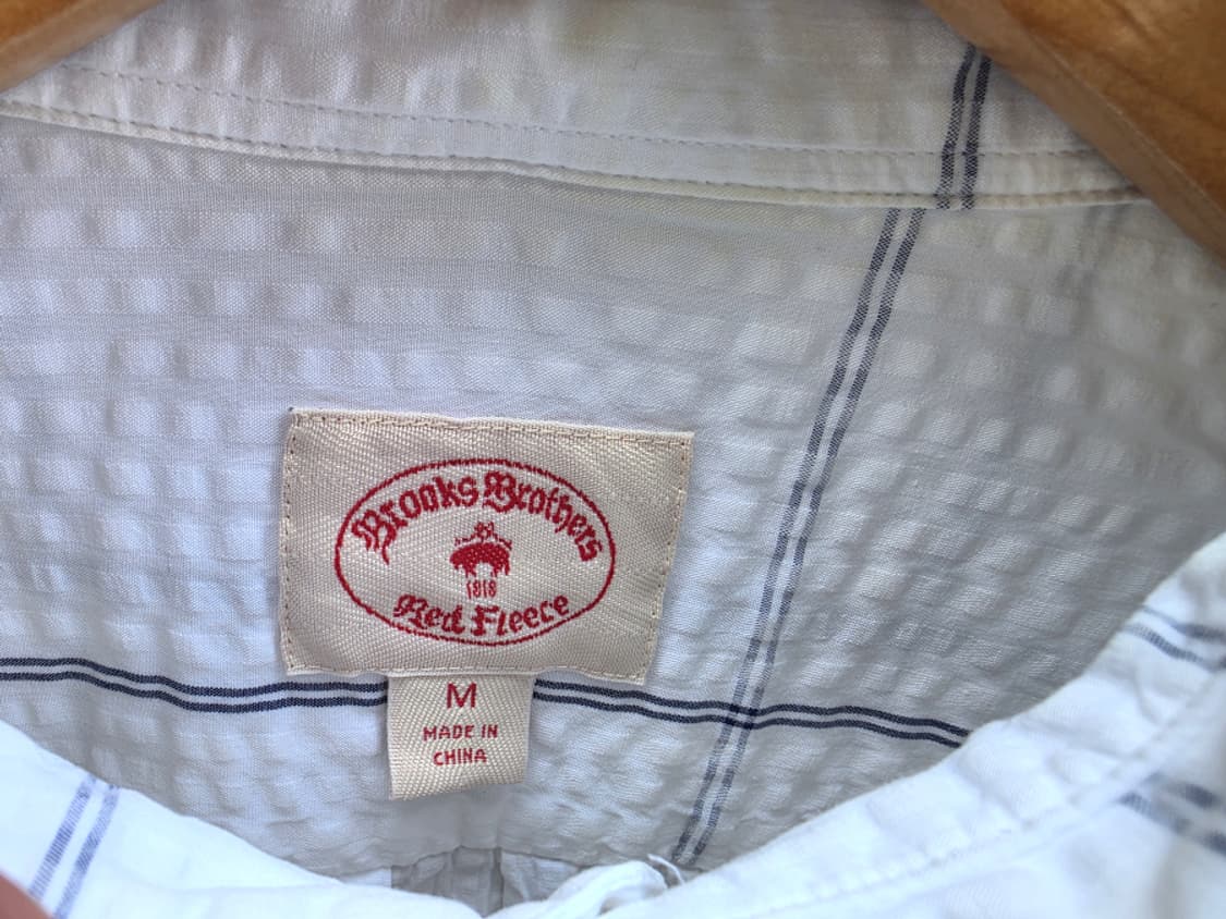 브룩스 브라더스 레드 플리스 시어서커 원단 상품이미지4