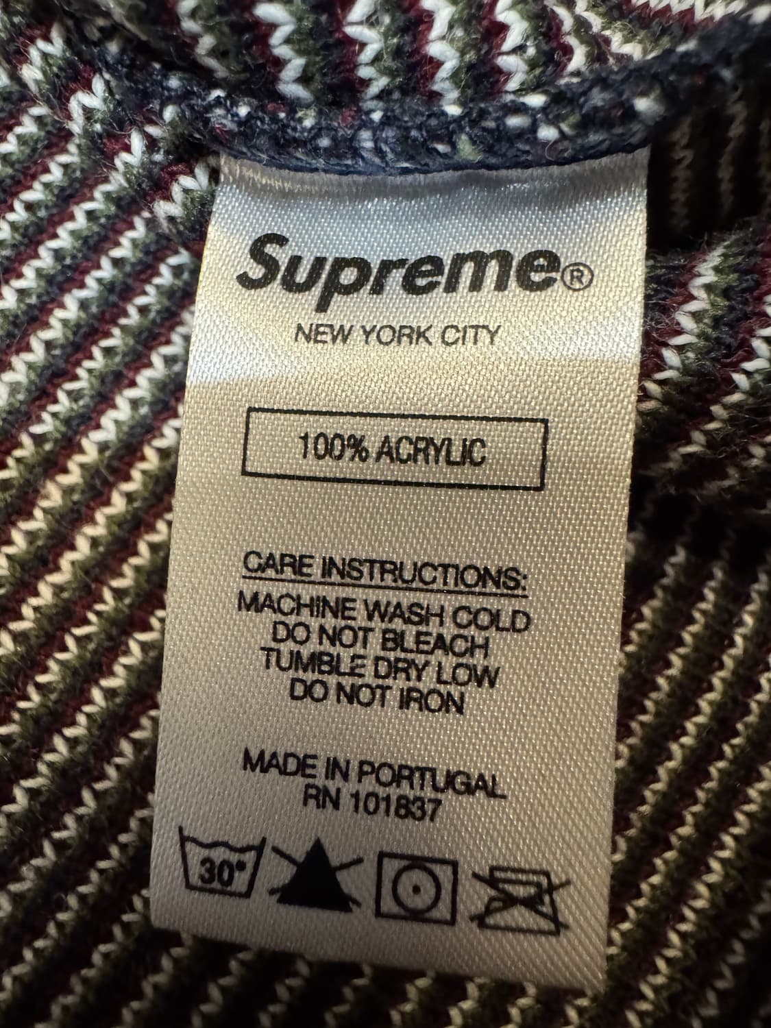 [L] 슈프림 니트 스트라이프 후드 L/S 상품이미지9