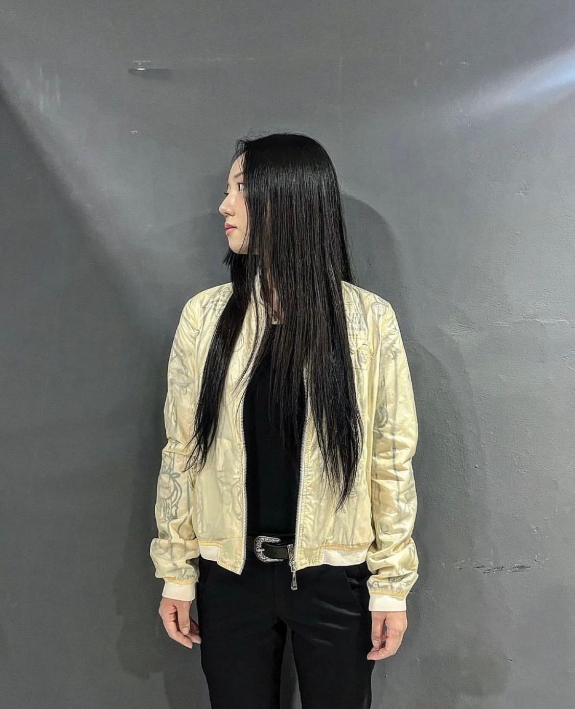 디젤 립스탑 프린팅 디테일 블루종 타입 재킷 상품이미지2