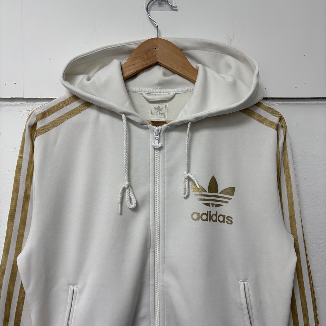 아디다스 흰금 삼선 후디 져지 상품이미지2
