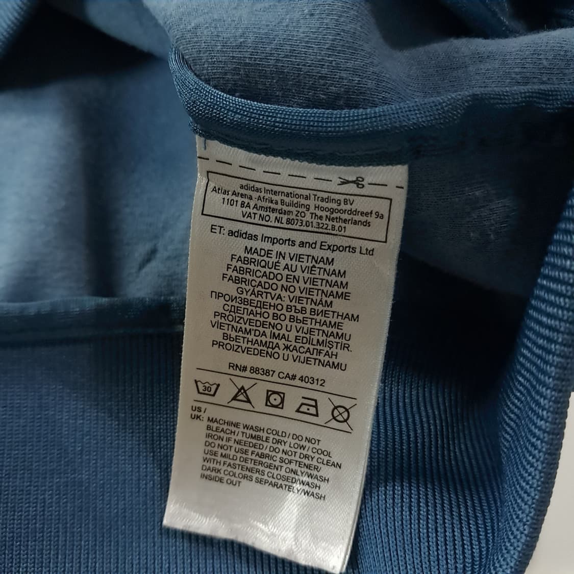 CK216 L 아디다스 오리지널 트레포일 래글런 블루그린 집업 자켓 상품이미지5