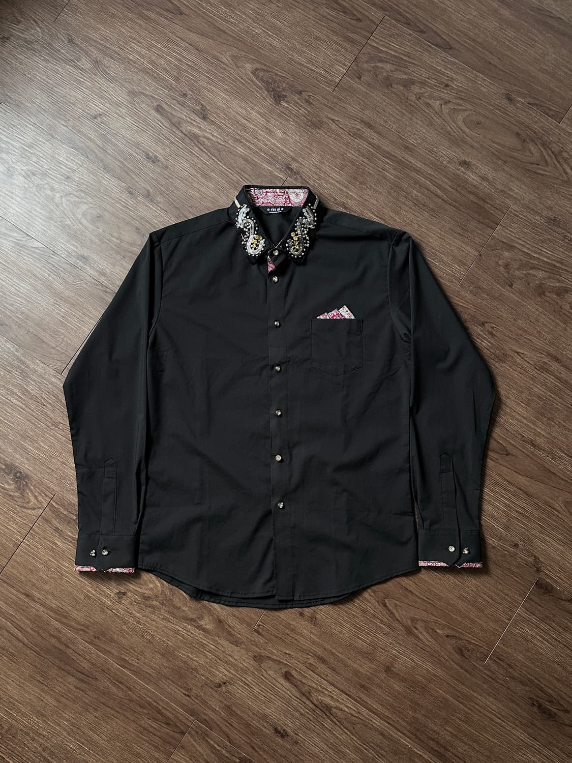 e rin ai e 비즈 & 행커치프 드레스 셔츠 상품이미지6