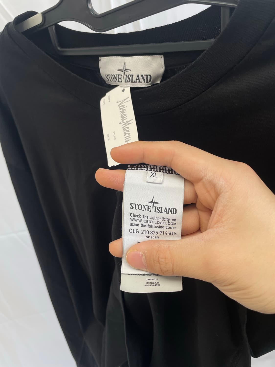 [백화점판,새상품급] 스톤아일랜드 슬림핏 롱슬리브 [XL] 상품이미지5