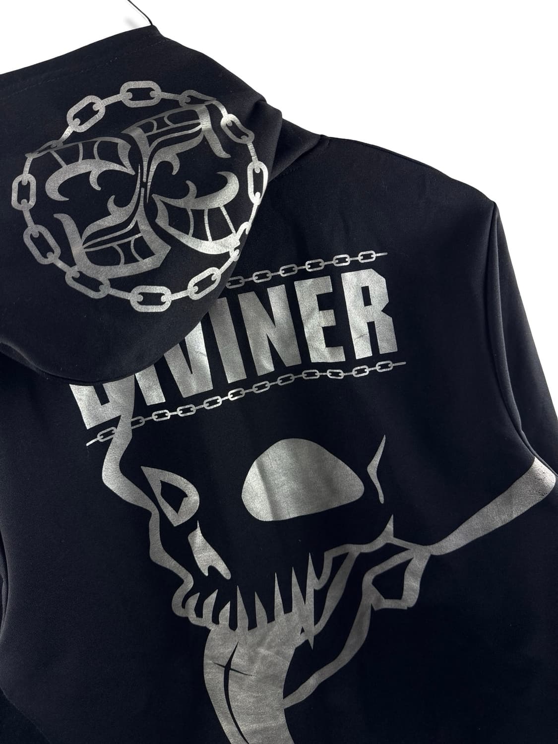 JPN Y2K 스컬 프린팅 후드플락1813 상품이미지5