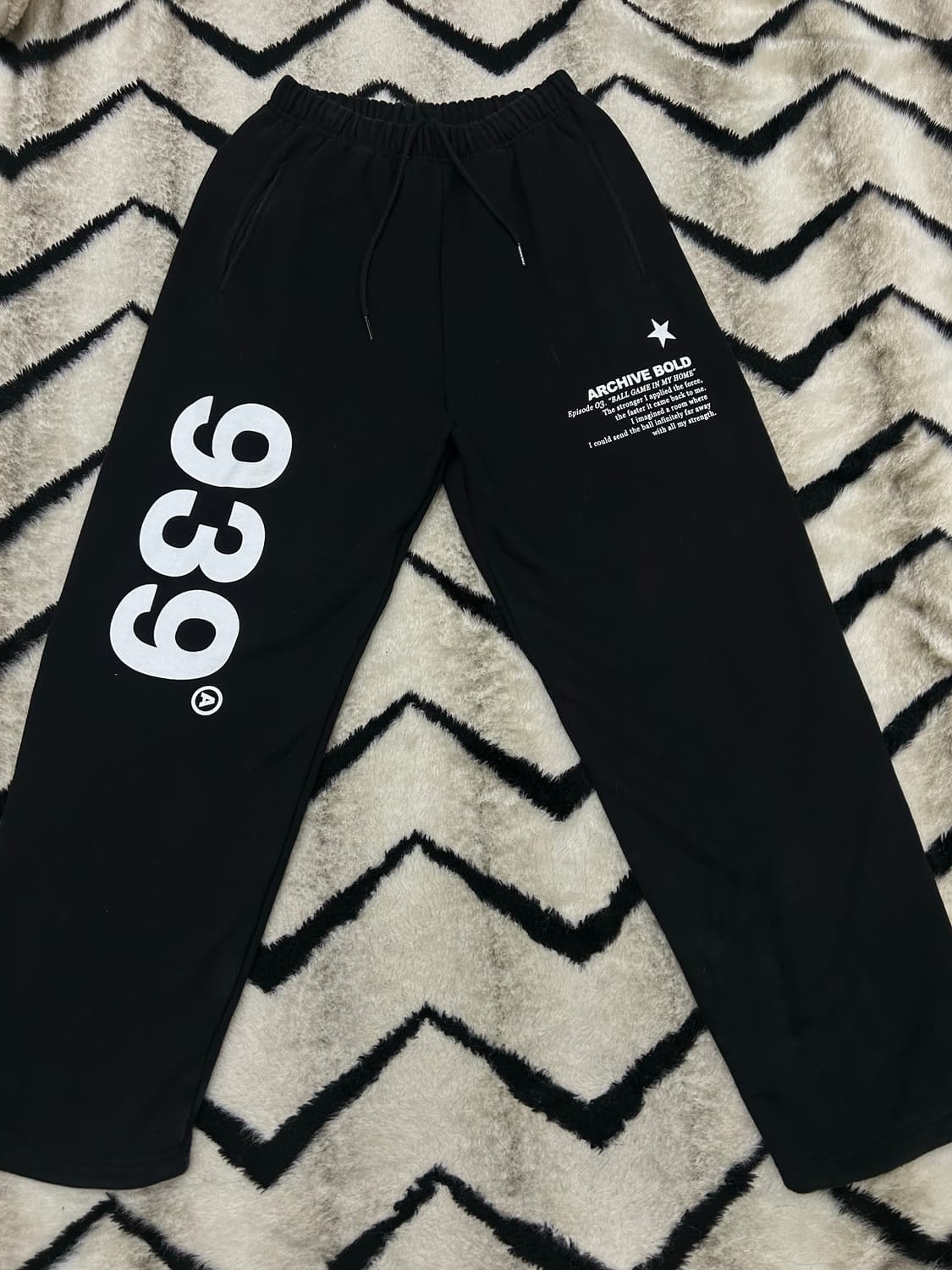 [L]아카이브볼드 트레이닝 스웻팬츠/블랙 상품이미지2