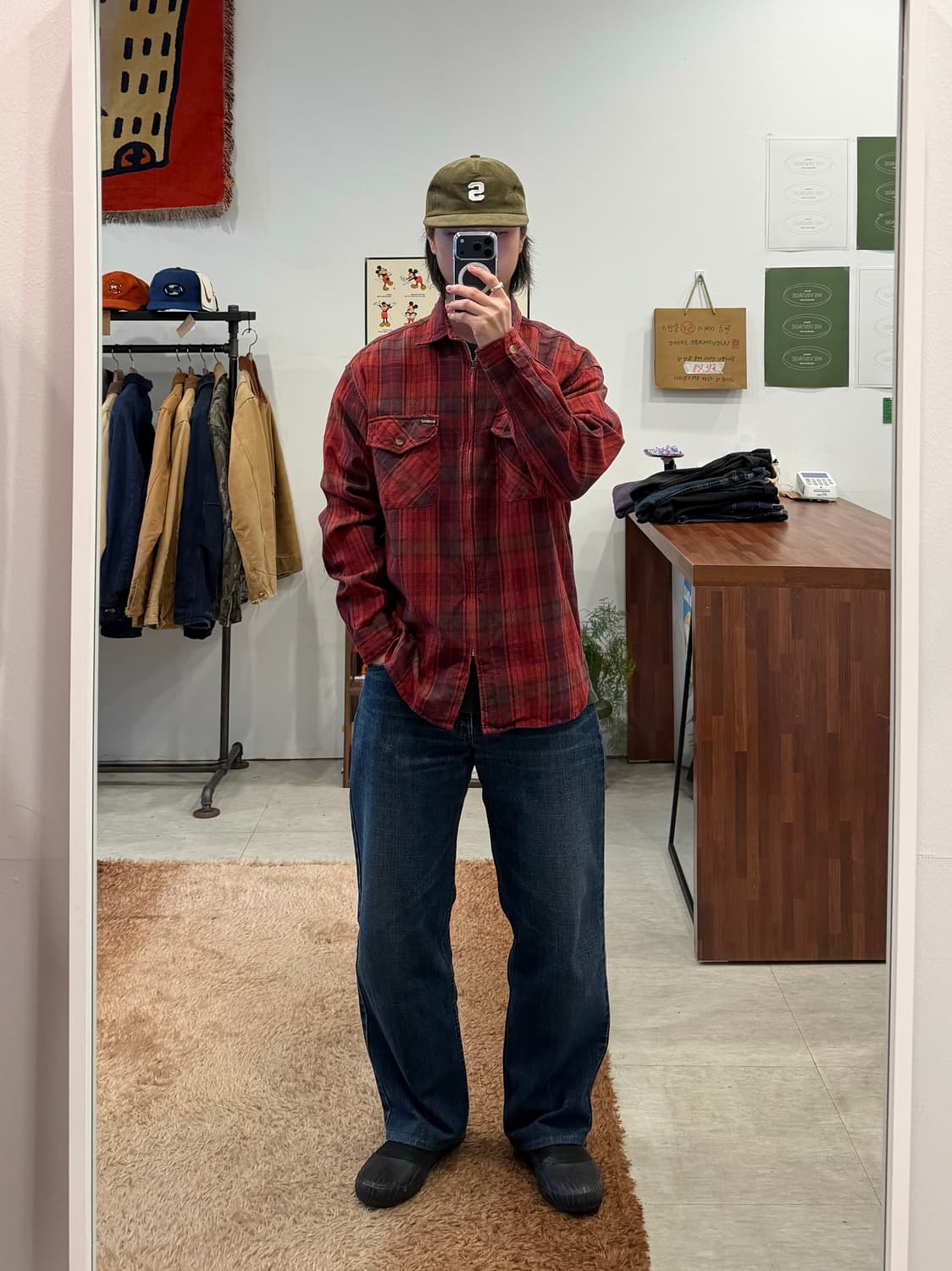 Oshkosh 오시코시 투포켓 체크 집업 셔츠 상품이미지2