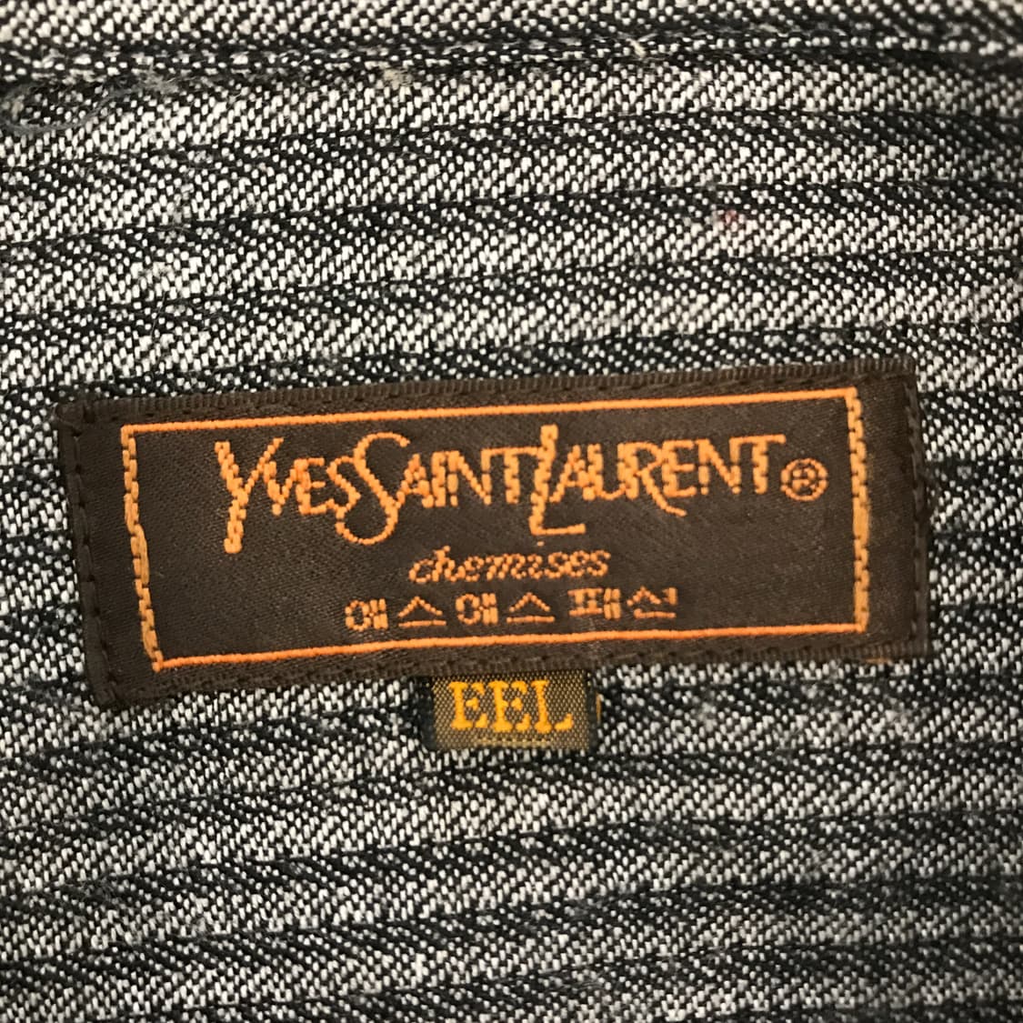 YSL 입생로랑 자수로고 울혼방셔츠 [XL] 상품이미지5