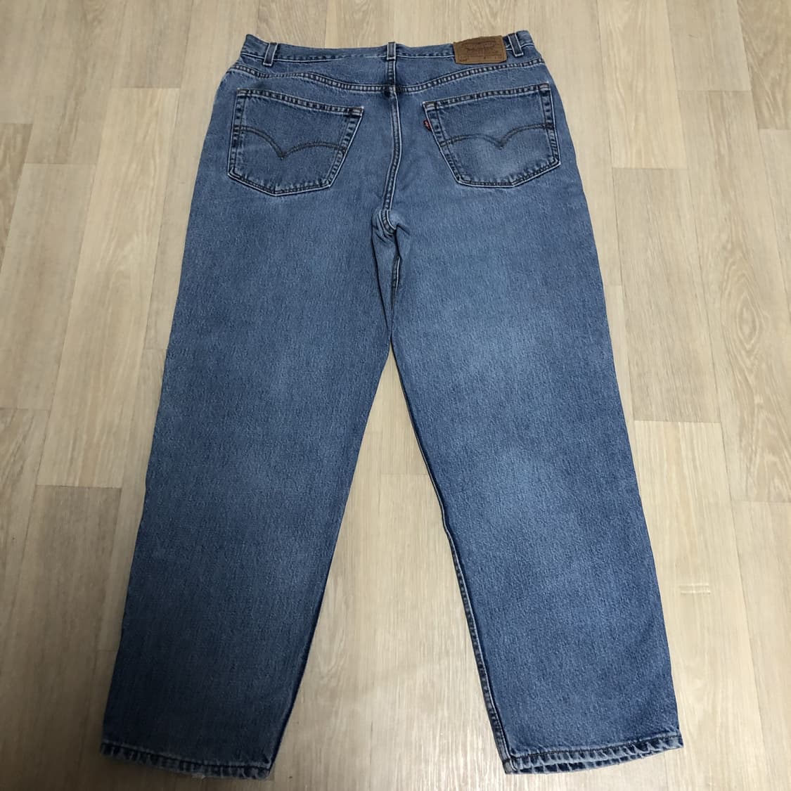 (36) 90's 리바이스 미국제 550 릴렉스드핏 연청 데님 상품이미지7