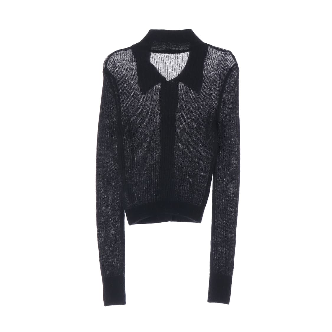 세실리아 반센 모헤어 울 카라 버튼 니트 가디건 상품이미지2