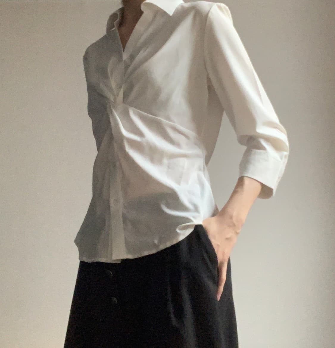 나라카미체 7부 셔츠 상품이미지5