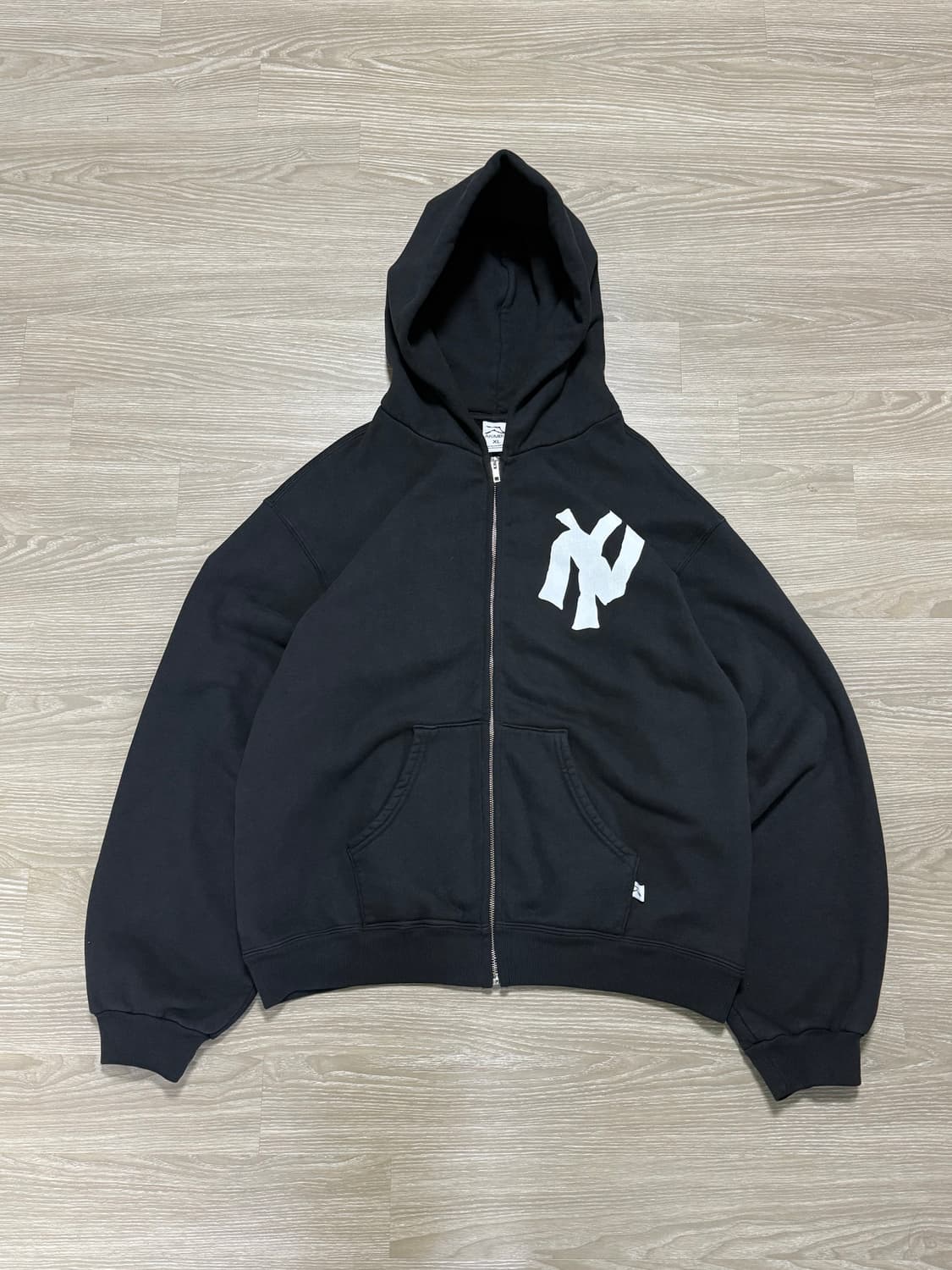 아킴보클럽 NY 누들 양키스 후드집업 블랙 XL 상품이미지1