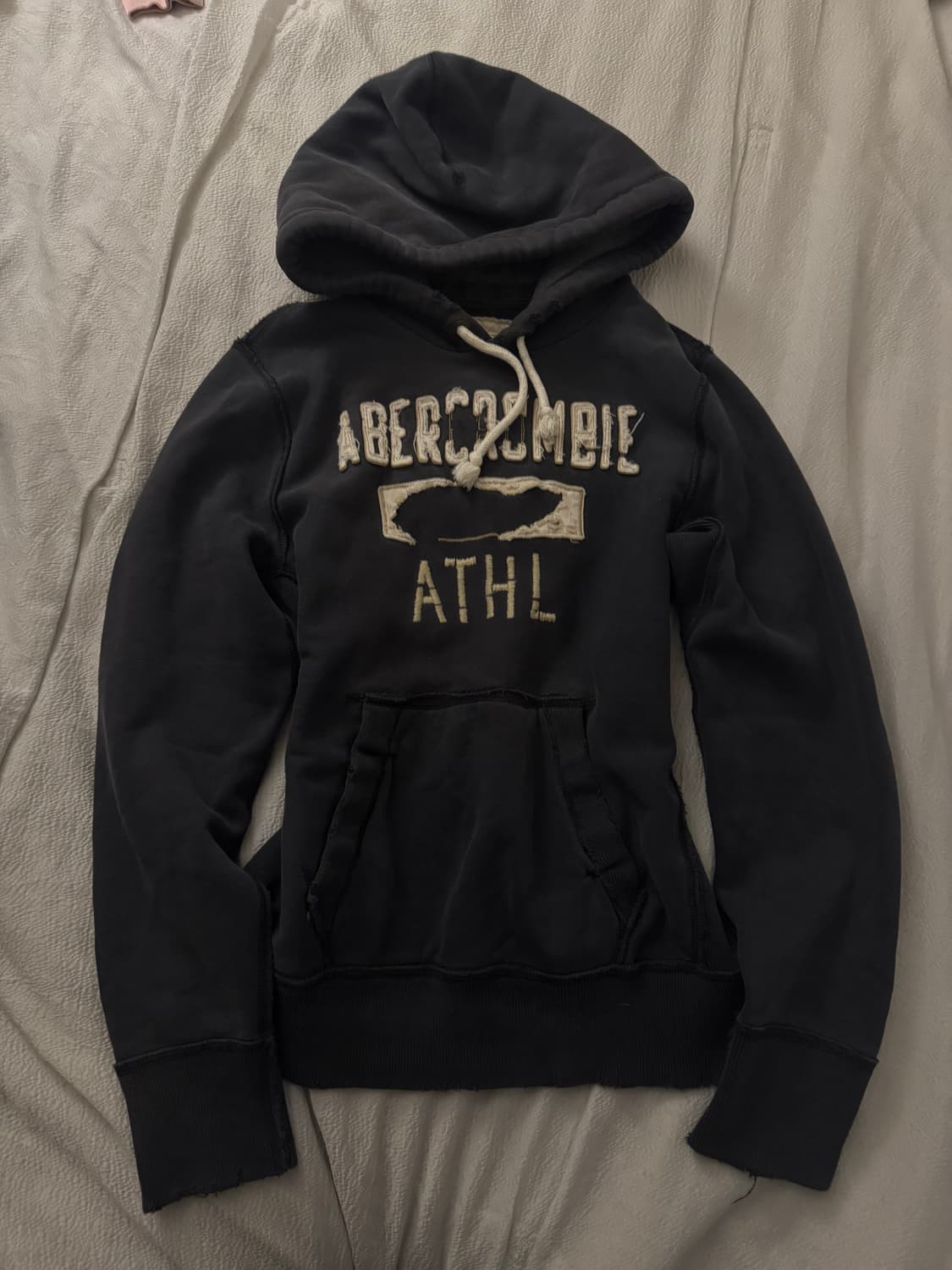 아베크롬비 네이비 + 화이트패치 후드 상품이미지1