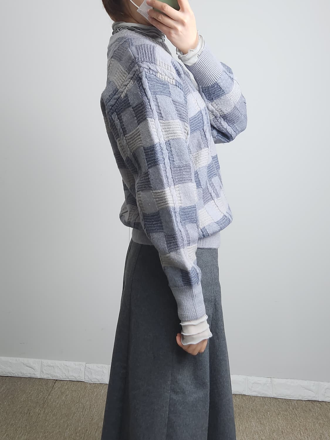 스퀘어 꼬임 니트 상품이미지4