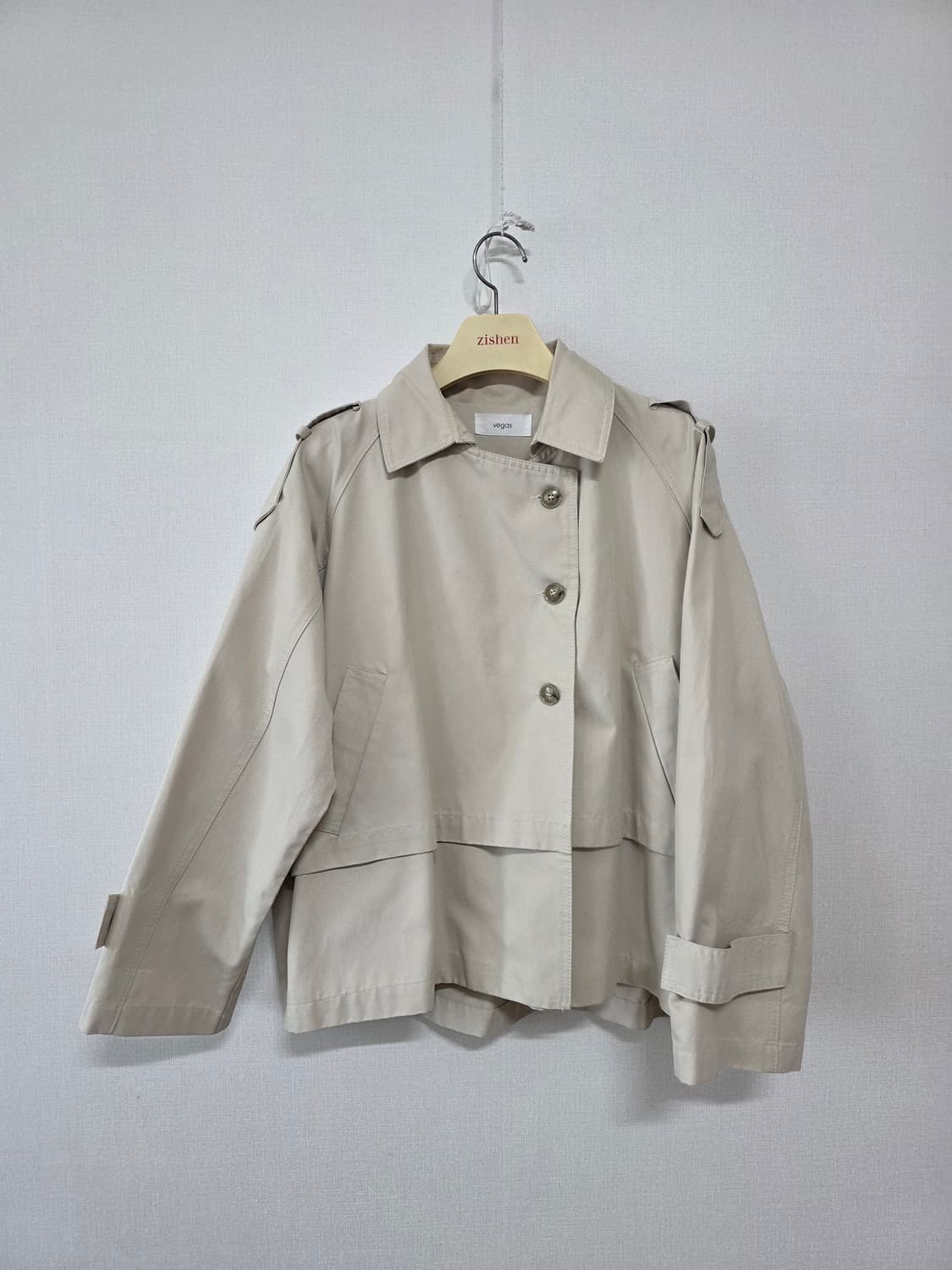 베이지 숏 자켓 상품이미지1