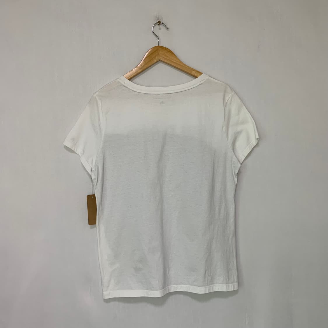 타미힐피거 프린팅 배색 반팔 티셔츠 화이트 그레이 남녀공용 상품이미지4