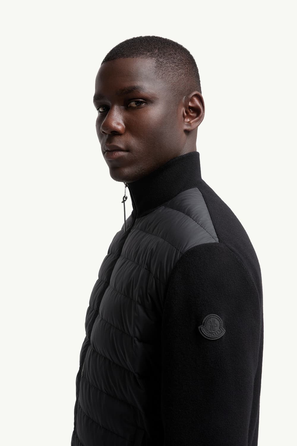 몽클레어 다이아몬드 퀼팅 블랙와펜 패딩 가디건 상품이미지1