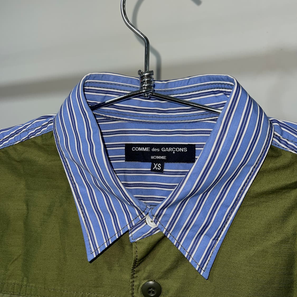꼼데가르송 옴므 패치워크 스트라이프 셔츠 상품이미지6