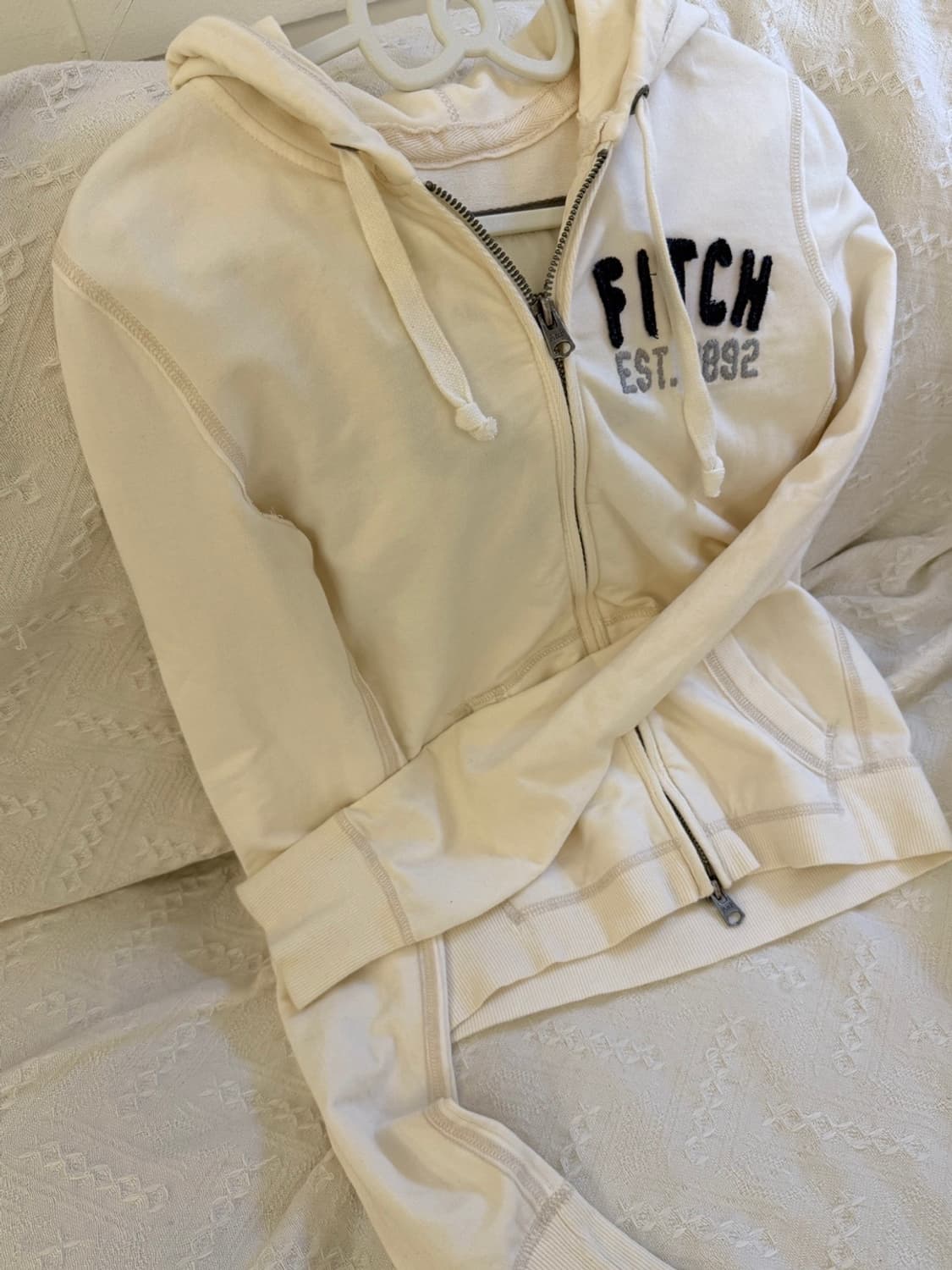 아베크롬비 아이보리 후드집업 상품이미지3