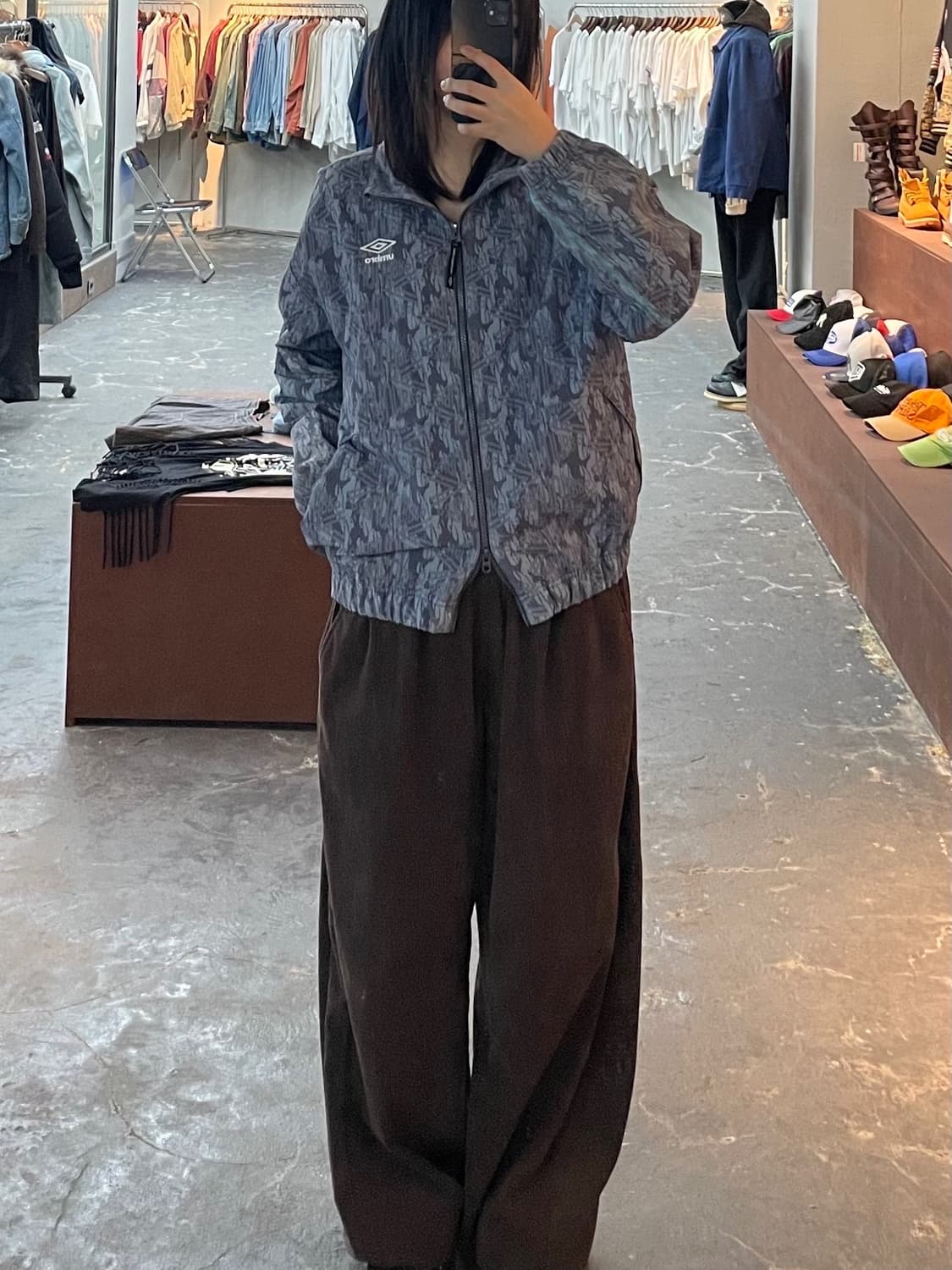 엄브로 스티릿 패턴 투웨이 올드스쿨 바람막이 자켓 H1123 상품이미지1