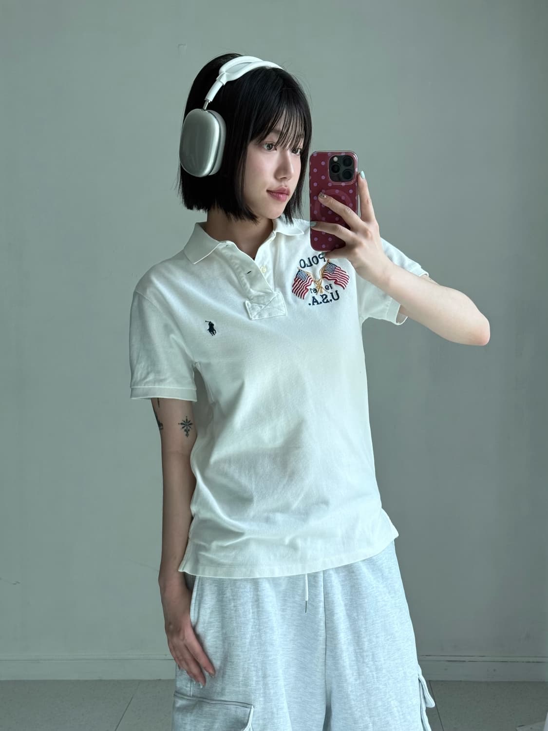 폴로 성조기 피케이 반팔티 상품이미지3