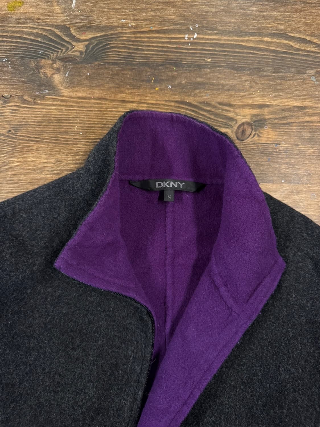 DKNY 투페이스 플란넬 코트 100 상품이미지6