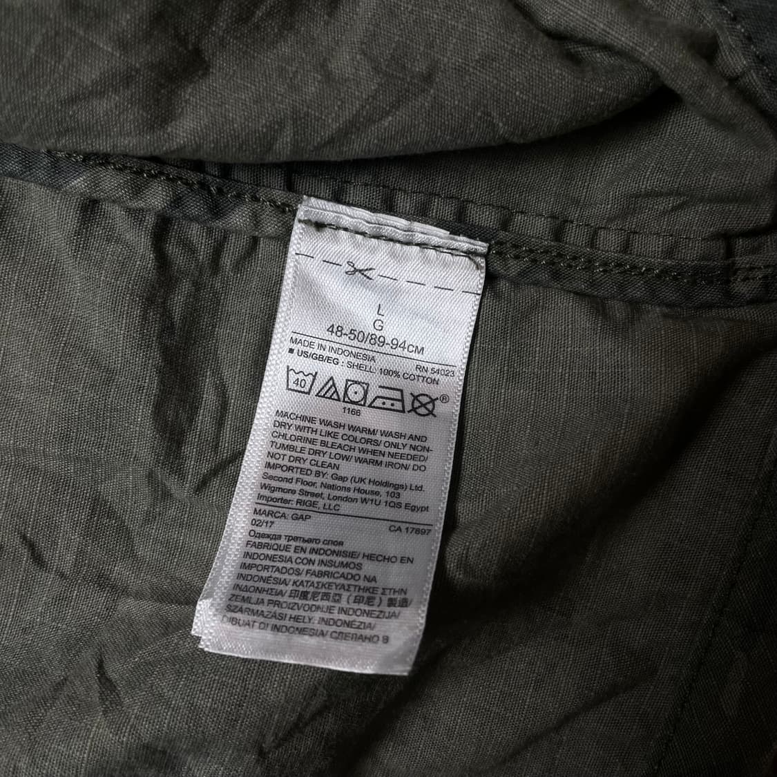GAP 카모 패턴 셔츠 상품이미지3