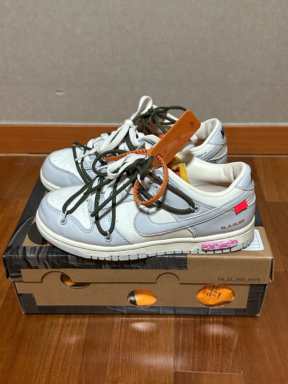 오프화이트 덩크 Lot22 - 230mm 상품이미지3