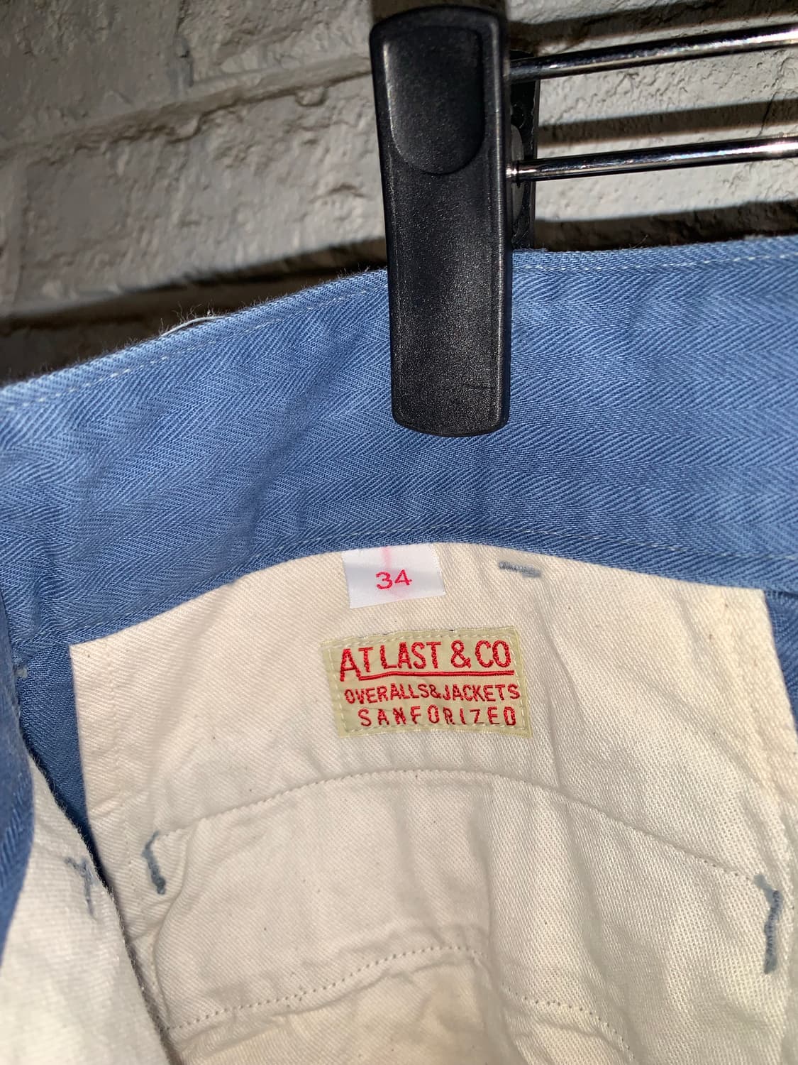 At last & co 앳라코 헤링본트윌 팬츠 34 상품이미지5