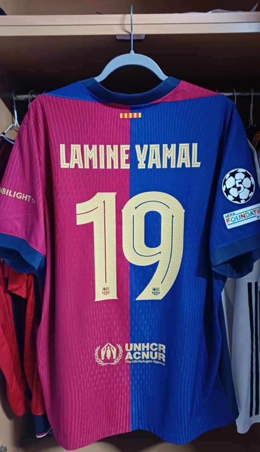 (어센틱) 24 25 바르셀로나 라민야말 어센틱 홈 유니폼  상품이미지1