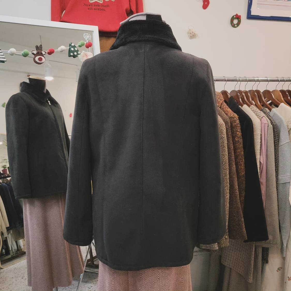 Protagonist 파인울 블랙 무스탕(Italy fabric) 상품이미지9