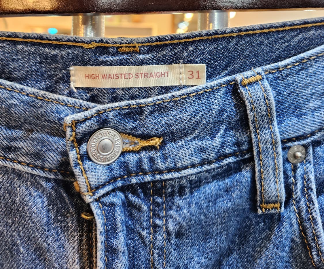 LEVIS 리바이스 하이웨스트 스트레이트 핏 데님 팬츠 상품이미지5