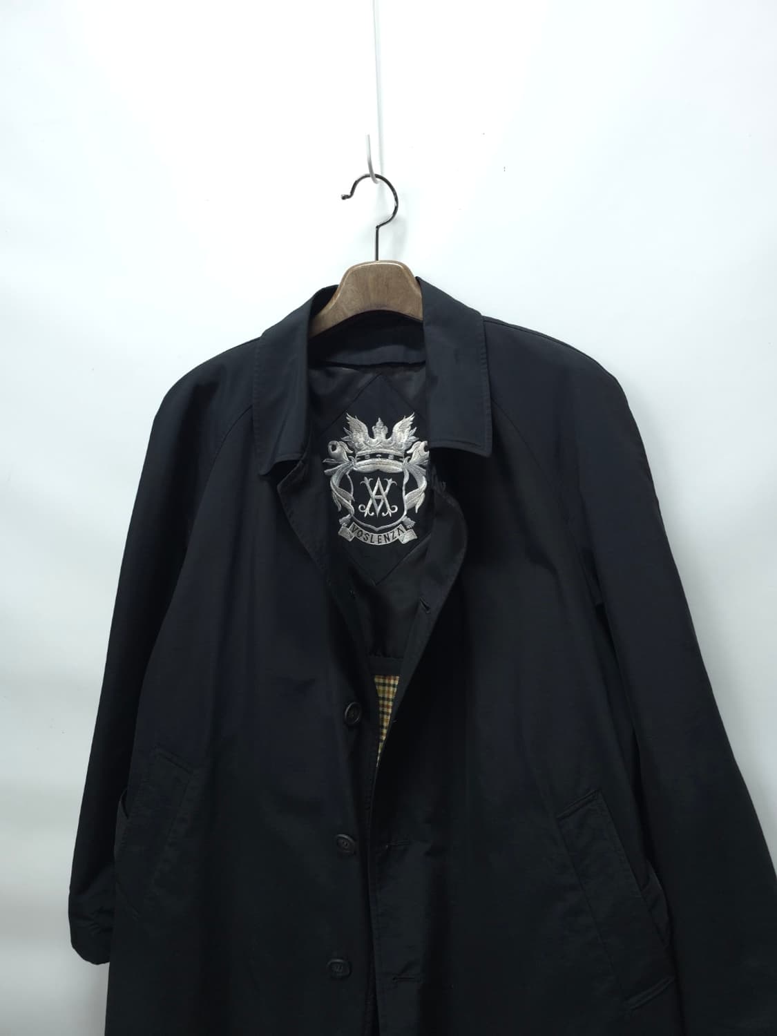 보스렌자 체크 라이너 블랙 봄가을 트렌치코트 (내피 탈부착)(105) 상품이미지3