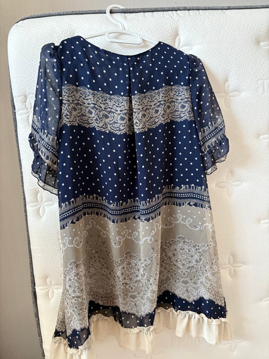 엑시즈팜 아일렛 대장 도트 반팔원피스 상품이미지3