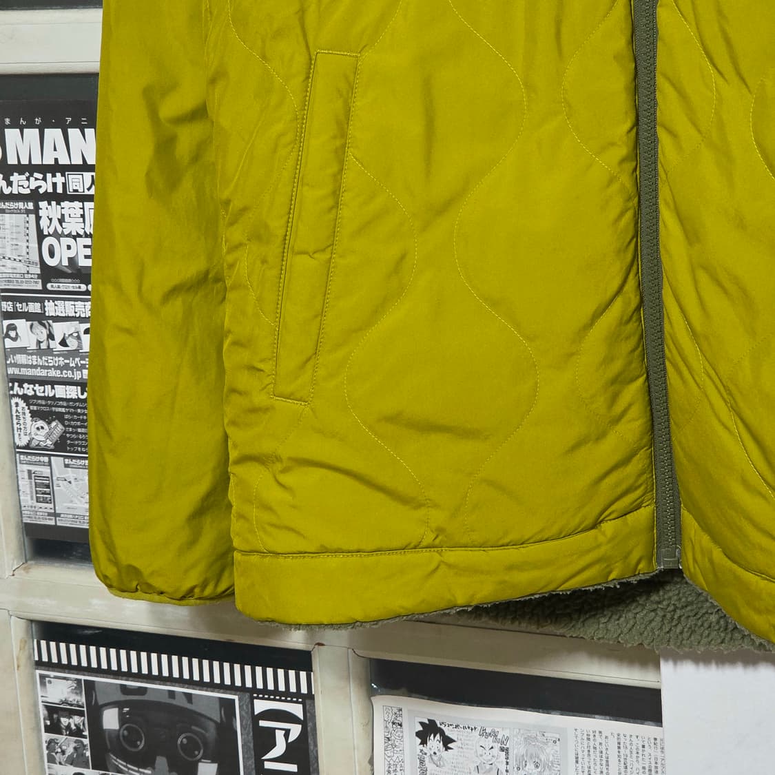 아디다스 카키 리버시블 플리스 후드 점퍼 상품이미지9