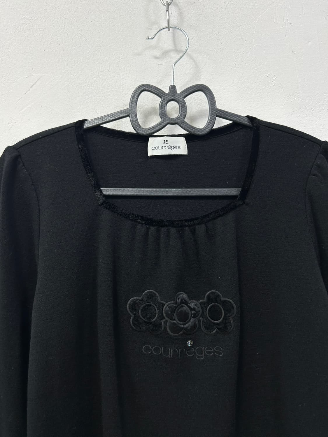 [COURREGES] 꾸레쥬 플라워 큐빅 롱슬리브 상품이미지7