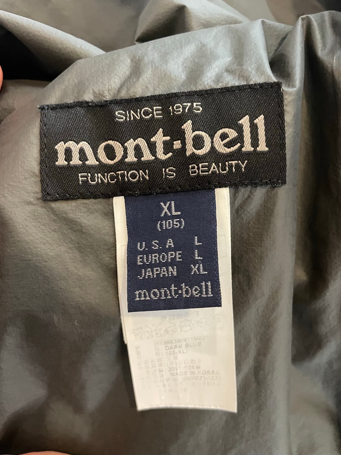몽벨 고어텍스 바람막이 XL 상품이미지5