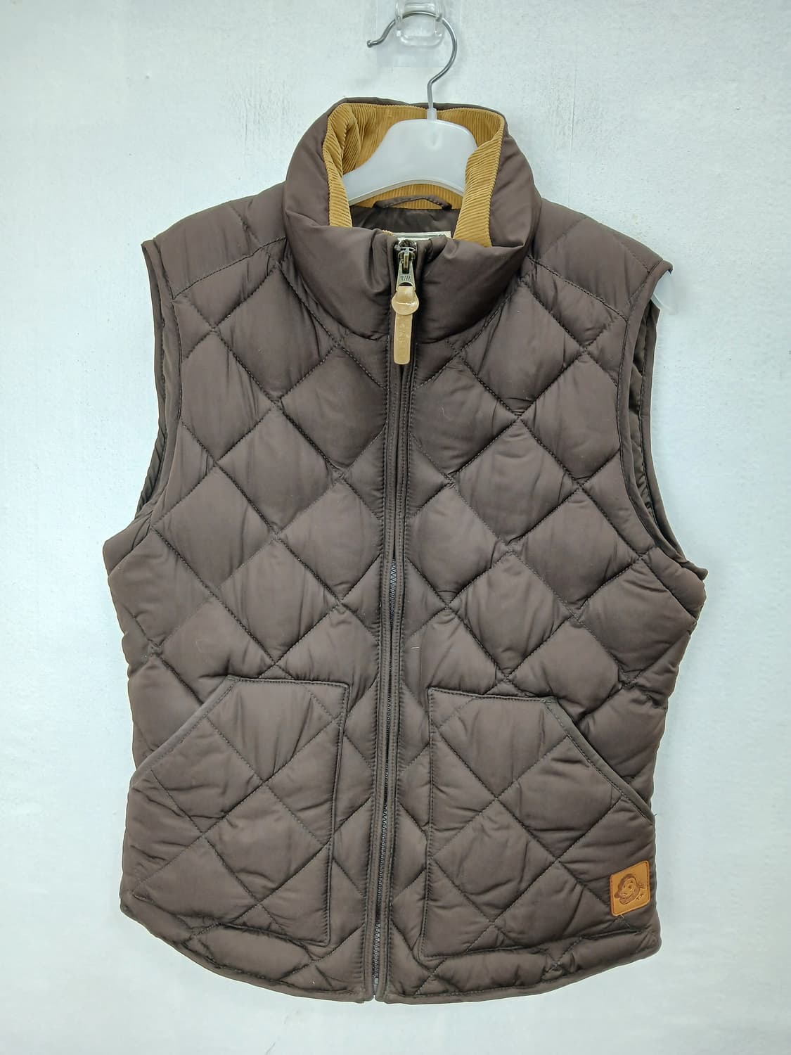 티니위니 퀼팅 조끼 브라운 90 S 상품이미지1