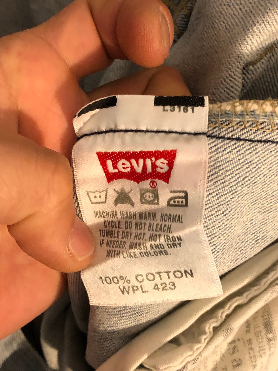 빈티지 리바이스 501 연청 데님 34x32 상품이미지6