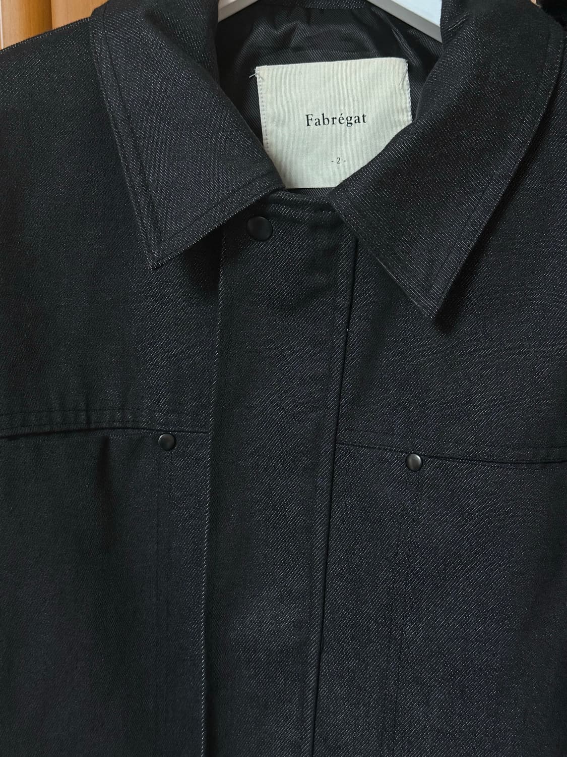 파브레가 히든 플라켓 데님 트러커 자켓 상품이미지2