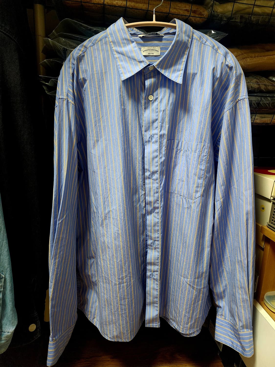 [4] 블랭크룸 스트라이프 셔츠 재스퍼 블루 상품이미지3