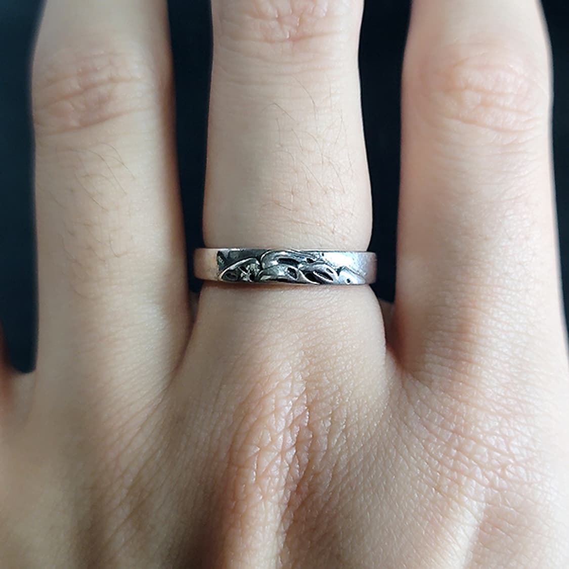 Ghost 실버 남자 엔틱 빈티지 명품 생명 조각 유령 반지 상품이미지7