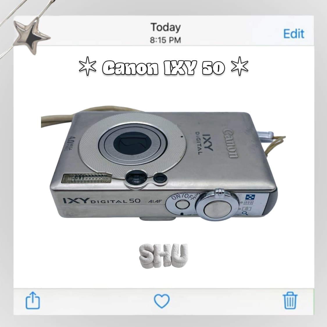 캐논 익시  IXY  60(익서스 IXUS 50) 빈티지 디카 실버 상품이미지4