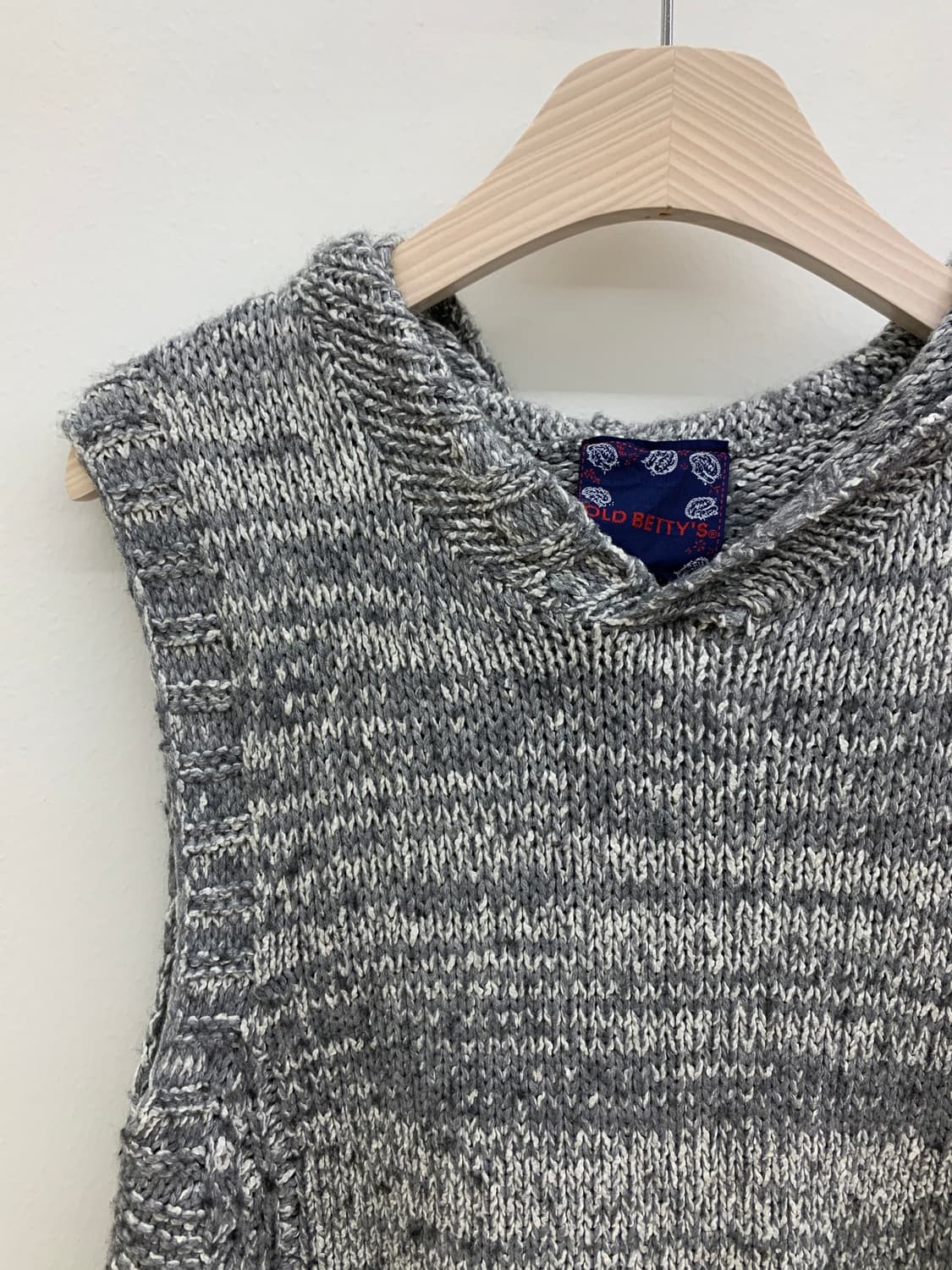 후드 니트 베스트 hoodie knit vest 상품이미지2