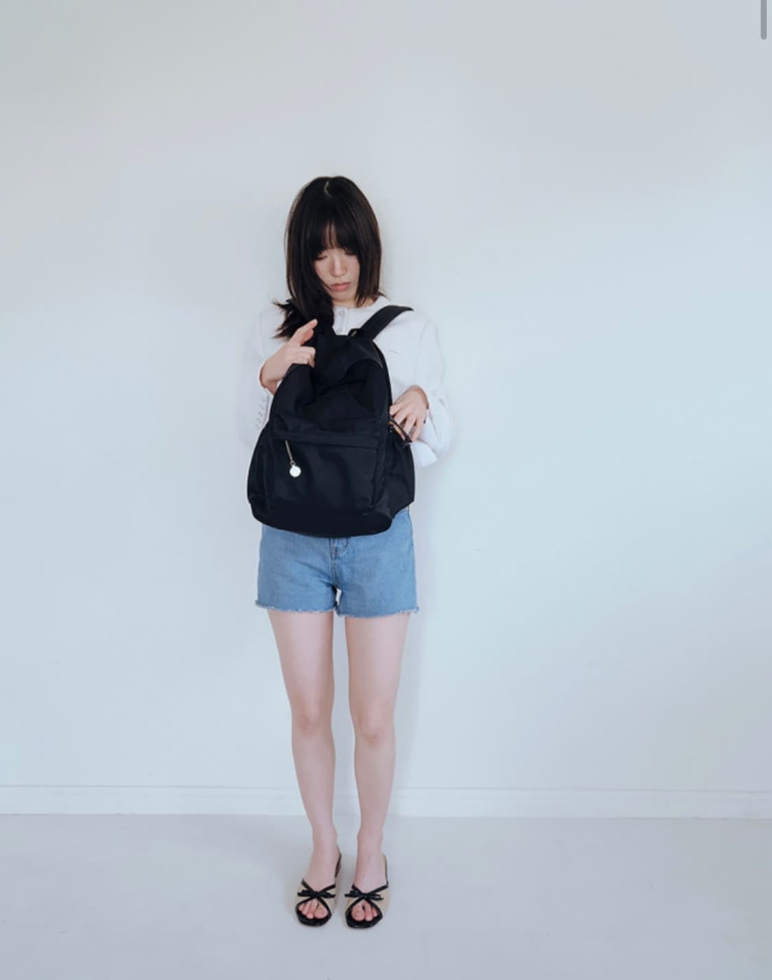 미닛뮤트 클래식 백팩 블랙 상품이미지2