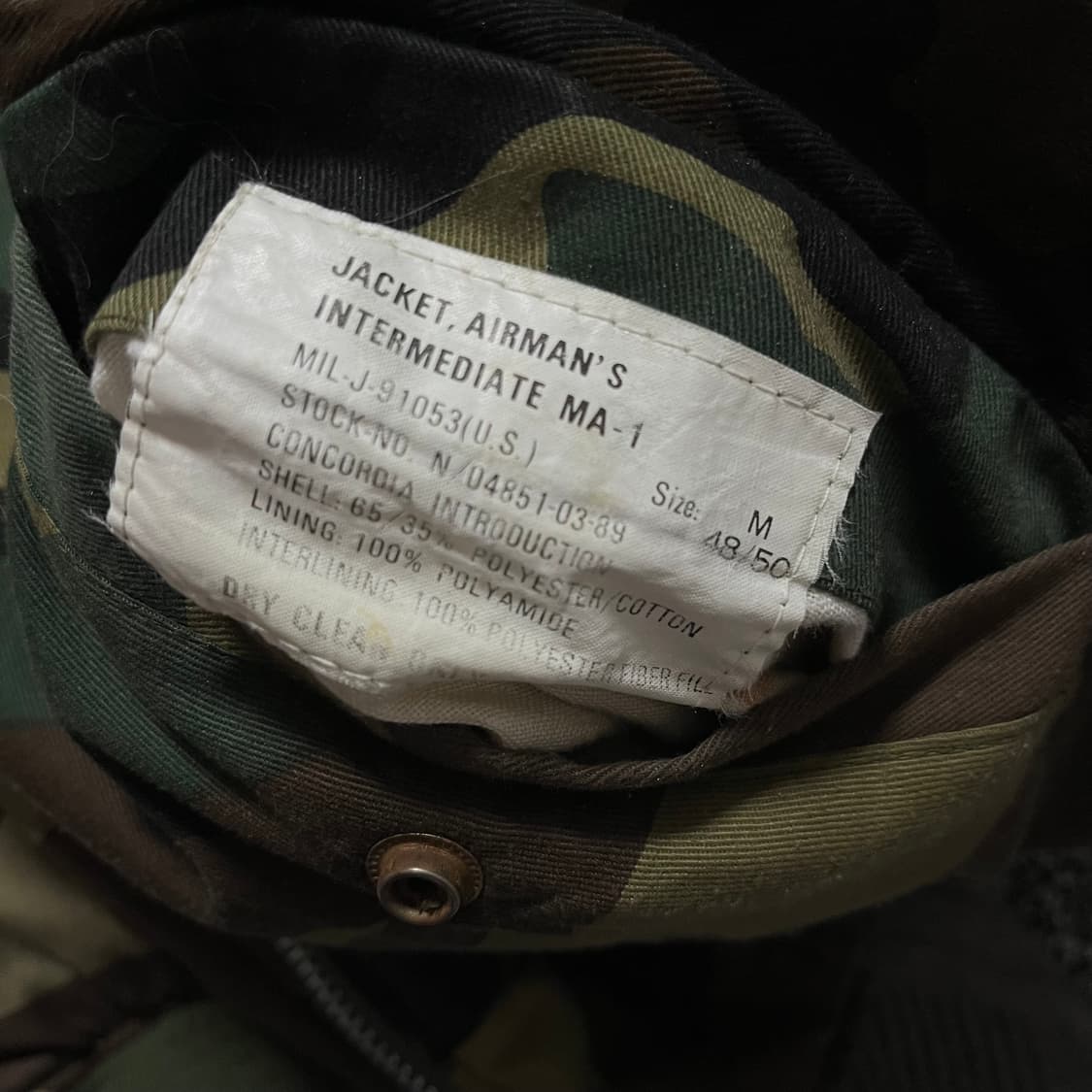 빈티지 알파인더스트리 리버시블 ma-1  상품이미지9