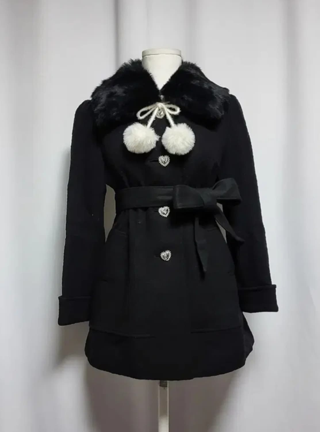 빈티지 롱코트 고스펑크 양산형지뢰계 자켓 로리타 공겜여주 핀터깔 히메갸루 상품이미지2