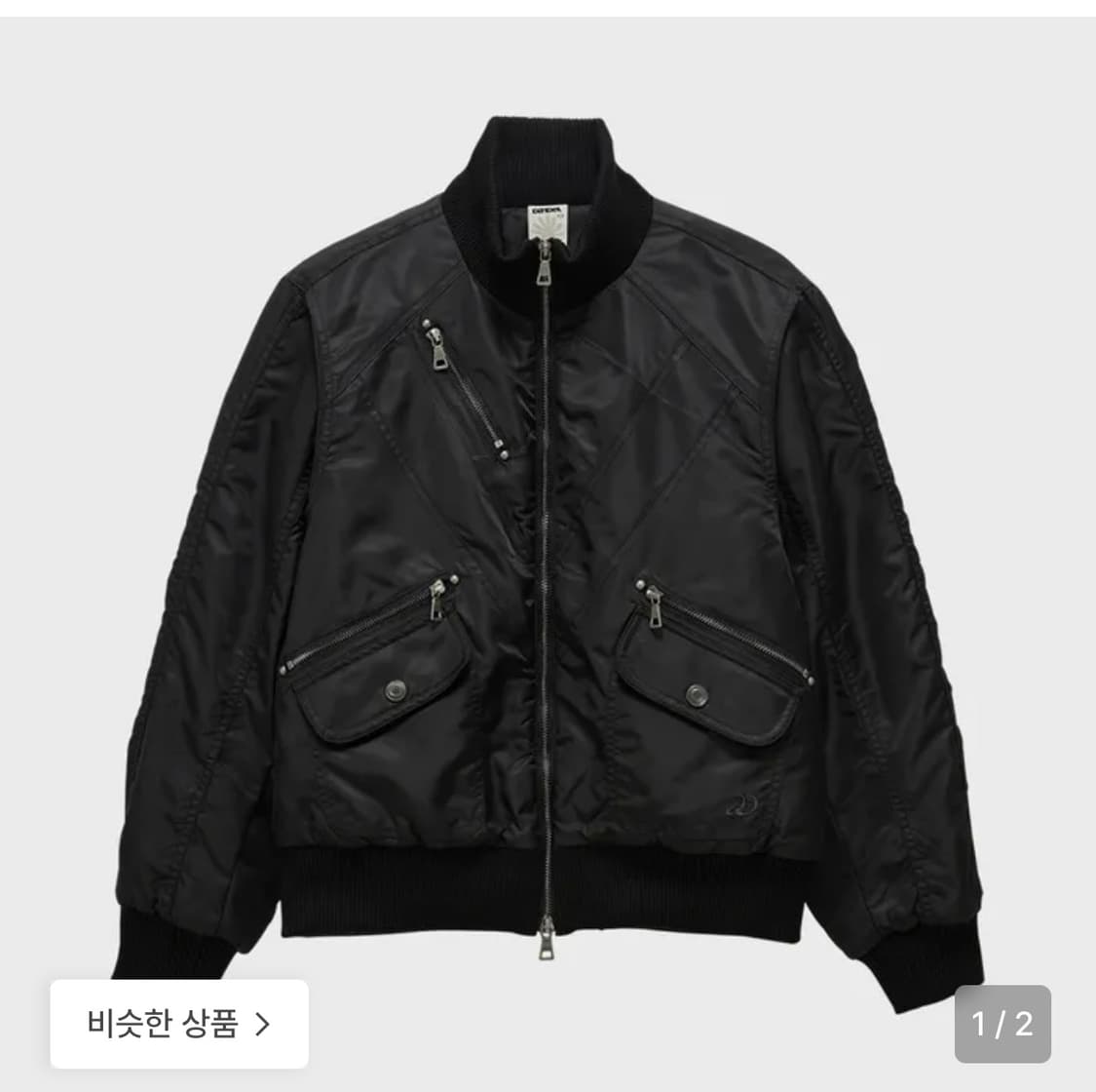 단델 DD cropped studded MA-1 jacket 블랙 상품이미지1